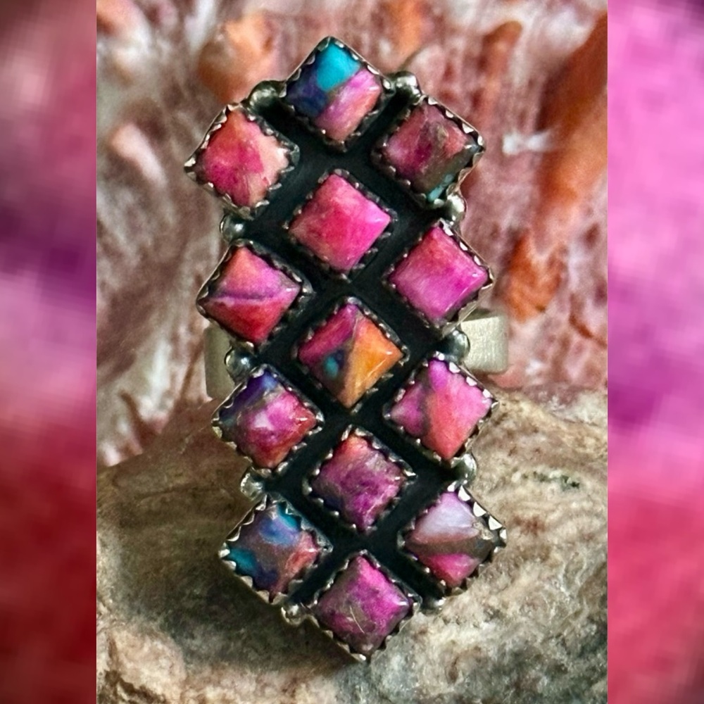 Dahlia Statement Sterling Silver Adjustable Sterl… - image 1